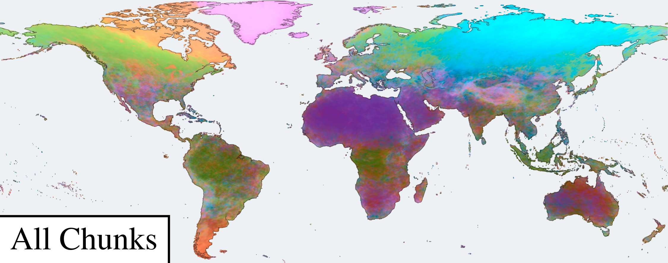 PCA color of the full 3072-d field.